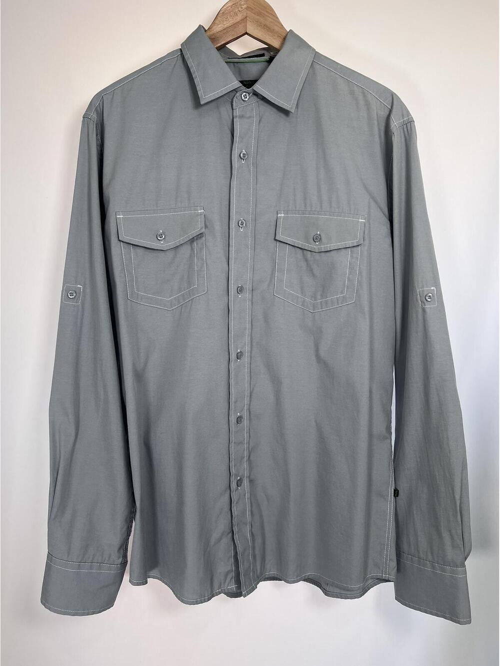 Nono Maldonado Long Sleeve Button Up Roll-Tab Shirt Men's Medium